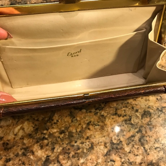 Vintage Alligator Clutch/Purse by Escort - Picture 6 of 8
